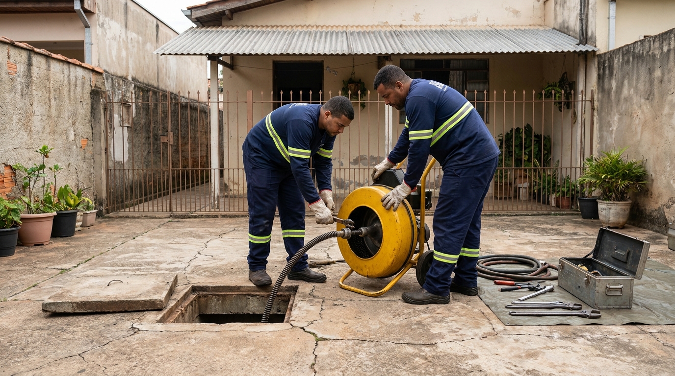 Desentupimento de esgoto em Ribeirão Preto‑SP