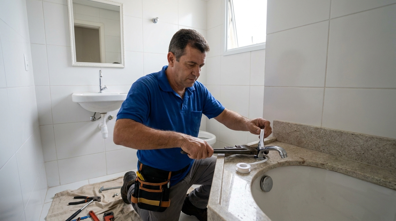Instalação de torneira de cozinha em Ribeirão Preto‑SP